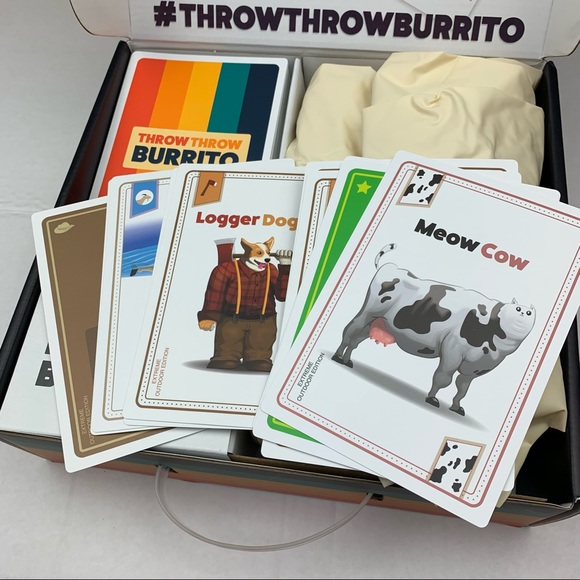 Throw Throw Burrito Extreme Outdoor Dodgeball Party Card Game Exploding Kittens - Picture 3 of 8